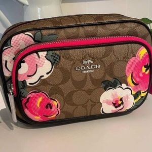 Coach court floral crossbody bag